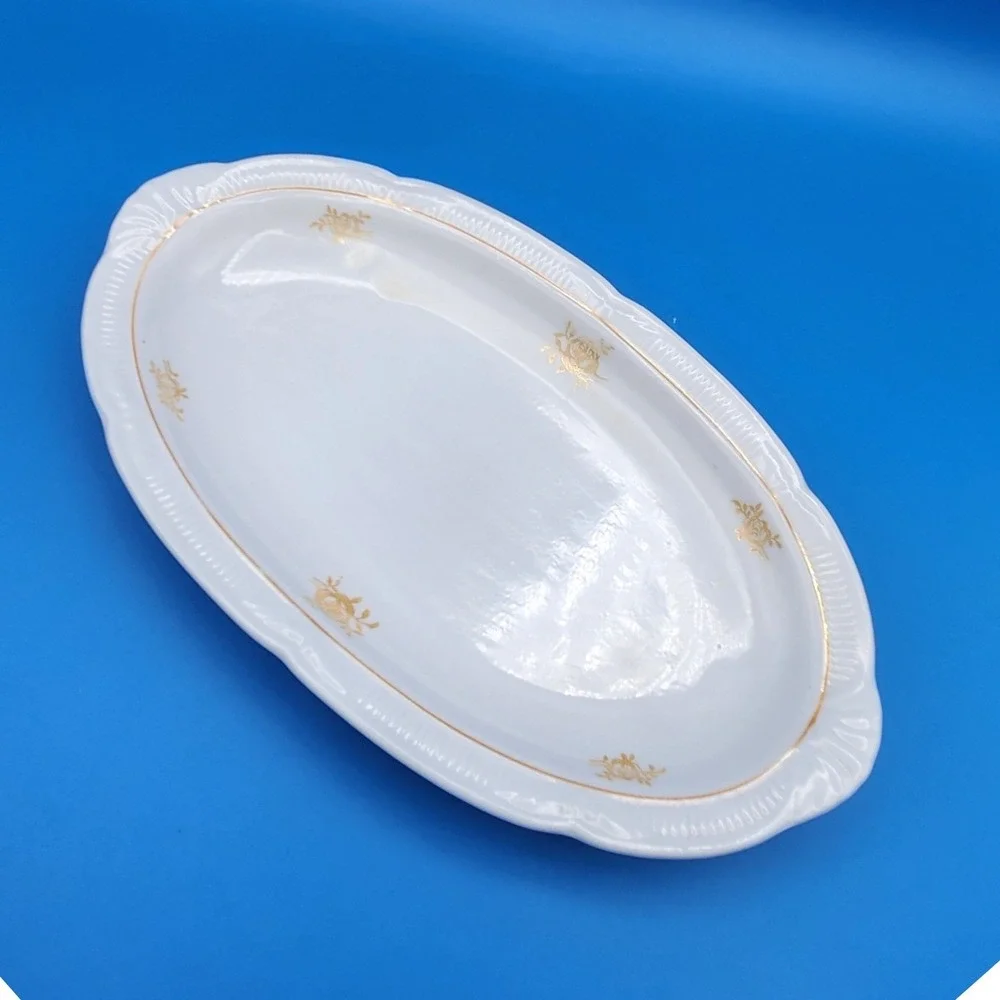 Vintage Zeh Scherzer Bavaria Germany Porcelain Dish Post WWII period